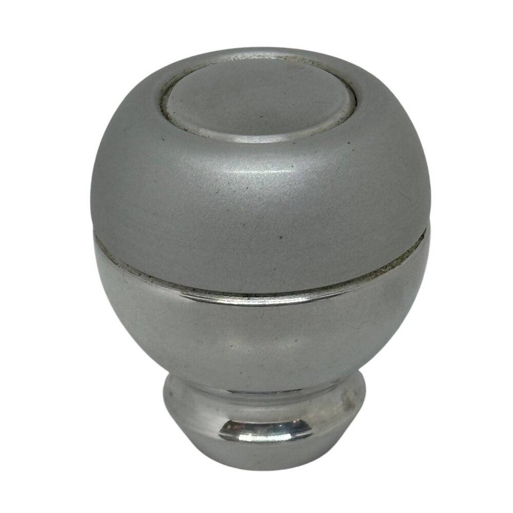 Silver Metallic Round Car‎ Gear Shift Knob with Threaded Base